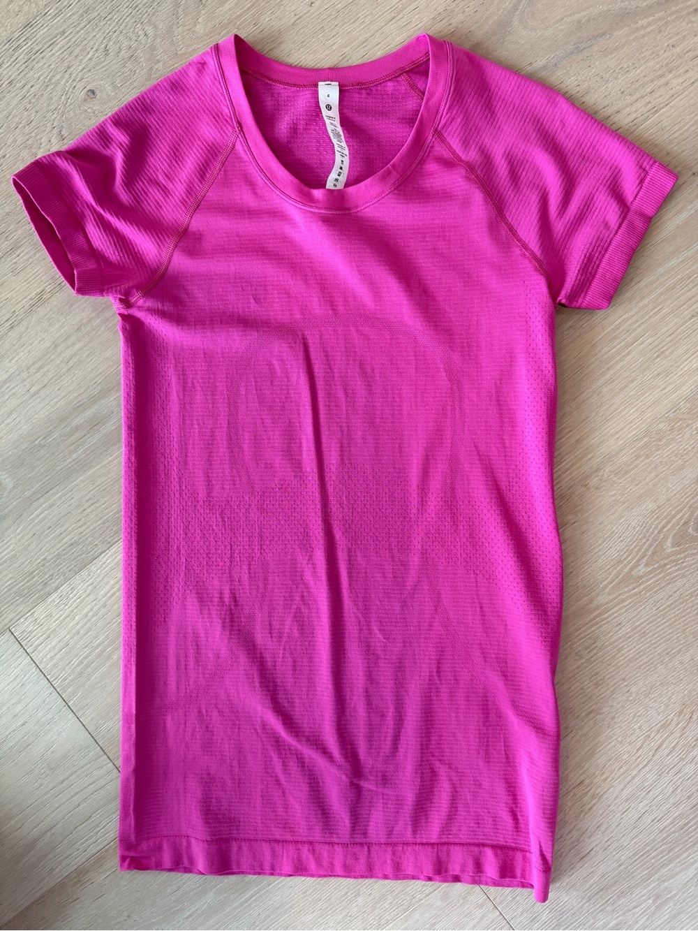Lululemon athletica Swiftly Short Sleeve Tee in Bright Pink
